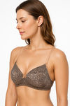 Sona Padded Non Wired 3/4th Coverage Sag Lift Bra - Tiger Printed — thumbnail 4